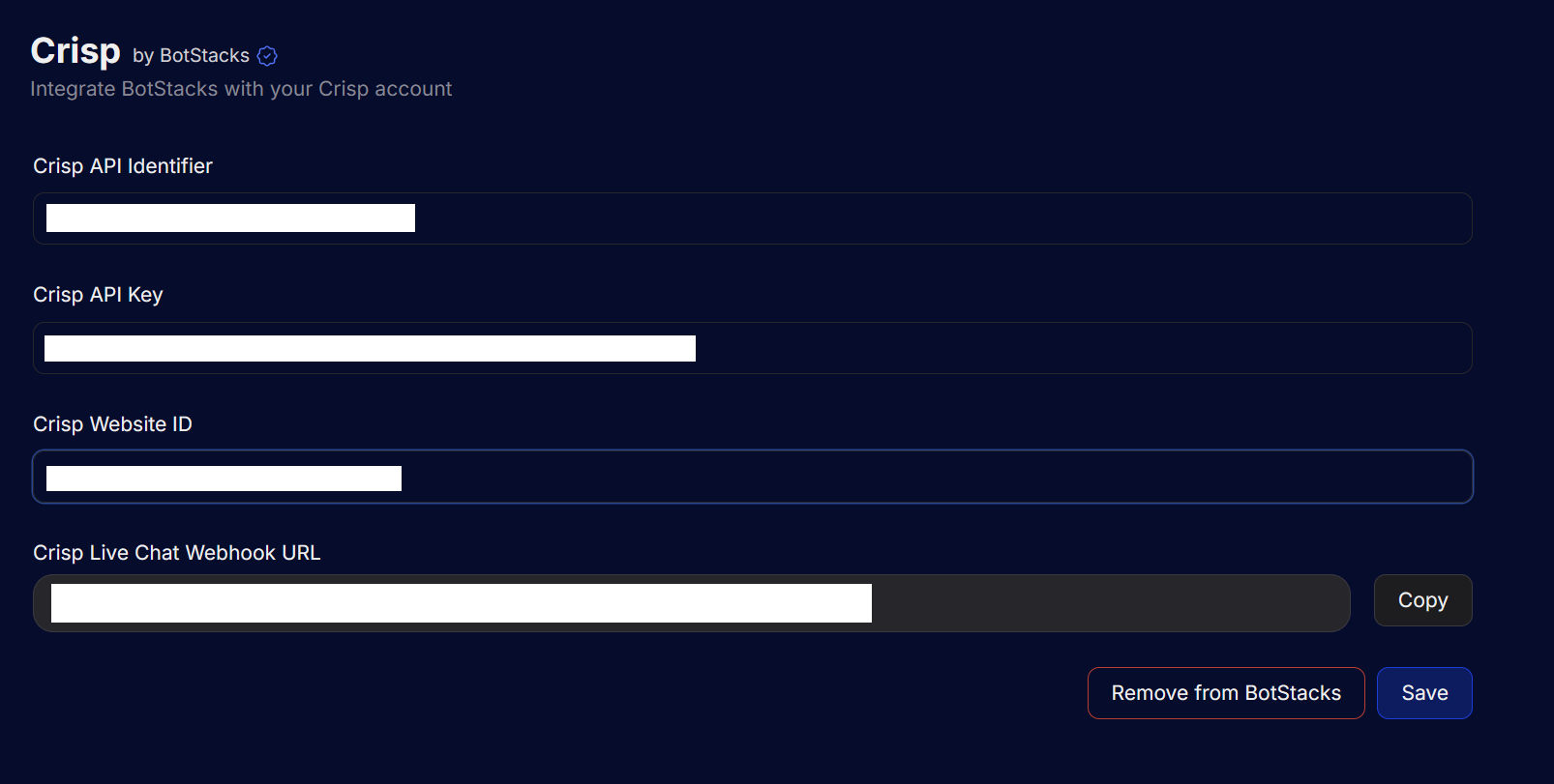 Crisp Integration Fields